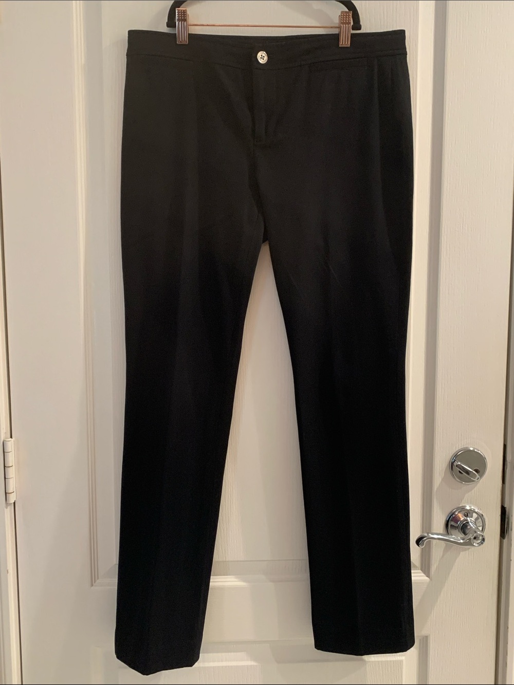Ralph Lauren Black Straight-Leg Women's Pants Size 8